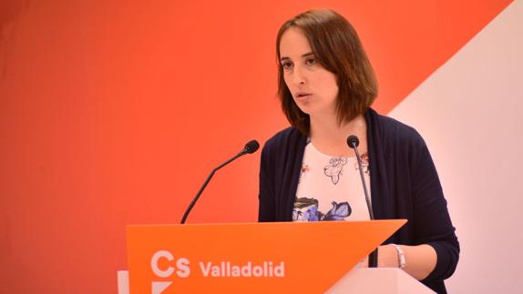 Pilar Vicente, durante la rueda de prensa.