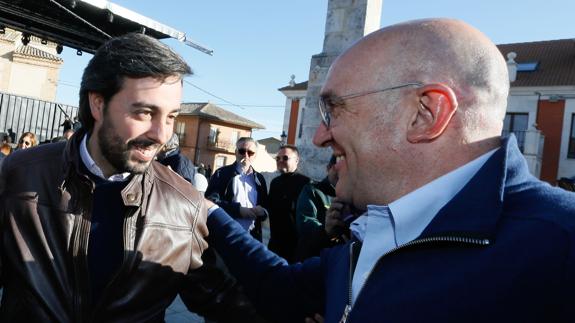 Borja García y Jesús Julio Carnero, candidatos a la Presidencia del PP en Valladolid.