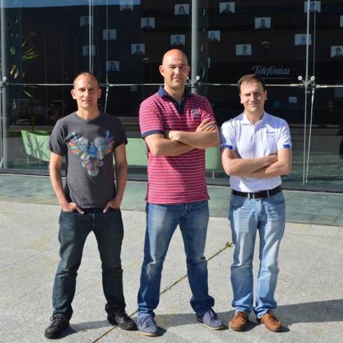 José Luis Urien, Ángel David Gallegos y Alberto de Vega, los tres ingenieros de Boecillo que han solicitado patentes en 2016,. 