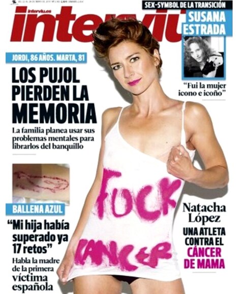 Natacha López, portada de 'Interviú'. 