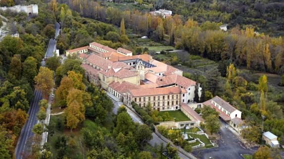 Vista aérea del convento de Santa Cruz La Real, sede de IE Universidad. El Norte