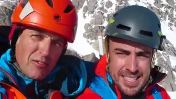 Jesús Calleja y Fernando Alonso en 'Planeta Calleja'.