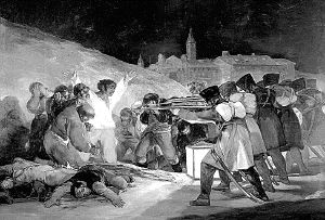 'Los fusilamientos del 3 mayo' que Goya terminó en 1814.