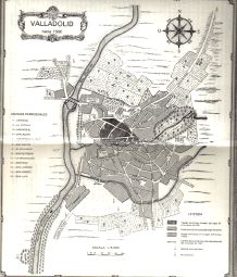Plano publicado por Bennasar en 'Valladolid en el Siglo de Oro'.
