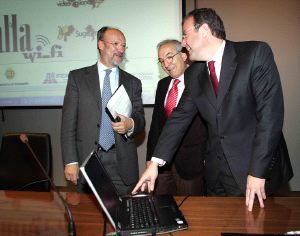 León de la Riva, Antonio Rodríguez y Antonio Silván. / H. SASTRE