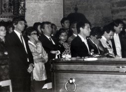 Funeral por Alberto Acítores, en Torquemada./ J. RUIZ