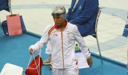 La nadadora Ester Rodríguez en los pasados Juegos Paralímpicos de Pekín./ EL NORTE