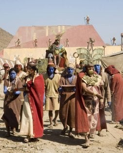 Recreación de la vida del pueblo Moche. / EL NORTE