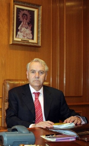 El empresario Juan Yagüe, en su despacho. ::
FERNANDO DE LA CALLE