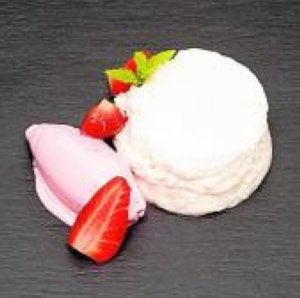 Helado de nube de fresa