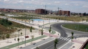 Parcela en la que se construirá el centro deportivo de Los Santos Pilarica. ::
HENAR SASTRE