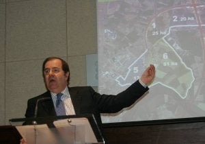 Juan Vicente Herrera, durante la presentación del Plan Zamora Duero. ::
LUIS CALLEJA