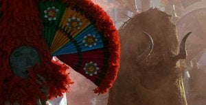 Vistosos tocados en Velilla de la Reina. ::
P. GARCÍA-ICAL