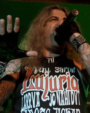 Óscar Sancho, cantante de Lujuria. ::
RICARDO OTAZO