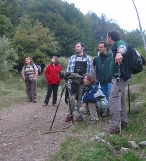 Participantes en la ruta ornitológica. ::
EL NORTE