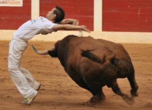 Dani Alonso, 'Metralleta', en uno de sus cortes / Cruz Catalina