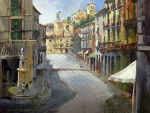 Fragmento de la pintura ganadora del concurso. ::
EL NORTE