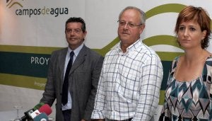 Doroteo González, Domiciano Pastor y Elena Varona. ::
VÍCTOR HERRERO