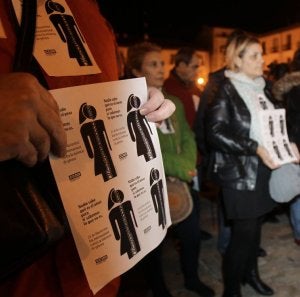 Manifiesto de condena en la Plaza Mayor