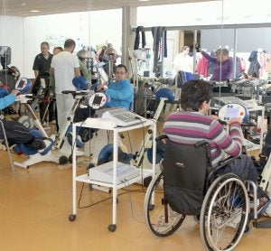 Sala de fisioterapia y gimnasio de la asociación Aspaym. ::                             HENAR SASTRE