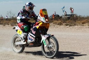Marc Coma, durante la segunda etapa del Dakar argentino. ::
C. L. - EFE