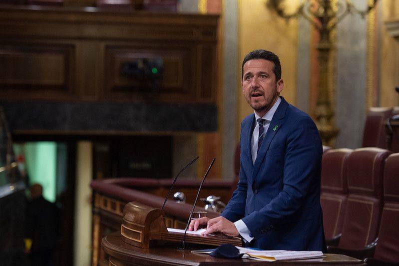 El diputado Píriz en el Congreso. Cedida