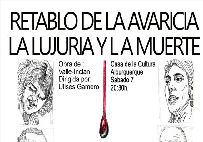 Fragmento del cartel anunciador de la obra