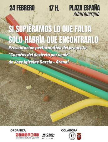 Cartel anunciador de la presentación