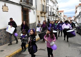 Unión Violeta Alburquerque celebrando el 8M de 2023