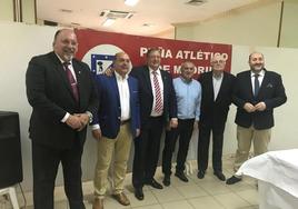 Miembros de la directiva de la Peña Atlética de Almendralejo.