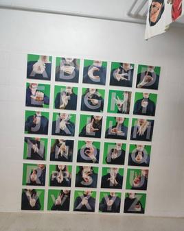 Cartel de la exposición preparada.