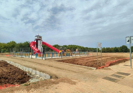 Imagen actual del parque construido junto al recinto ferial