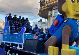 Una de las carrozas participantes en la cabalgata de este año