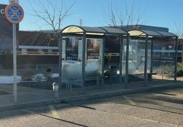 Parada principal situada a las puertas del Hospital Tierra de Barros