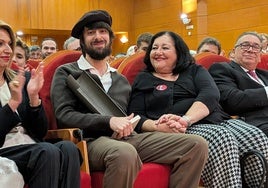 David Uclés junto a Inma Chacón este sábado en la ciudad