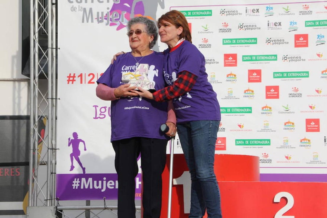 Premio a la corredora más veterana
