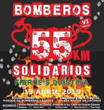 Los Bomberos solidarios vuelven a salir y recorrer 55 km para sensibilizar sobre la fibrosis quística