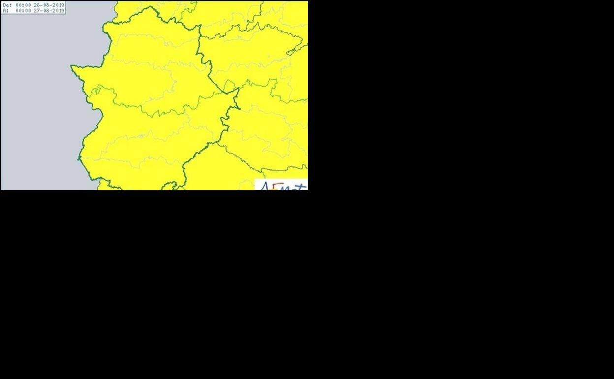 La alerta amarilla por tormentas se amplía este lunes a toda la región