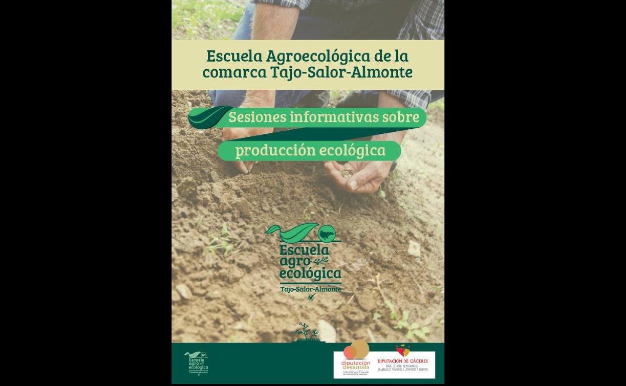 Esta tarde tendrá lugar la sesión informativa sobre producción ecológica de la Escuela Agroecológica de la comarca Tajo-Salor-Almonte