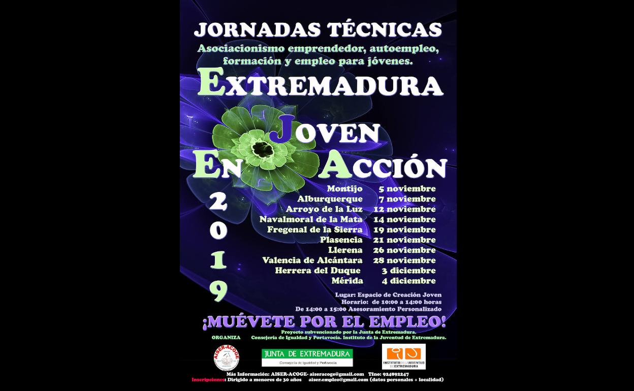 El ECJ de Arroyo de la Luz acogerá unas jornadas de empleo para jóvenes el 12 de noviembre