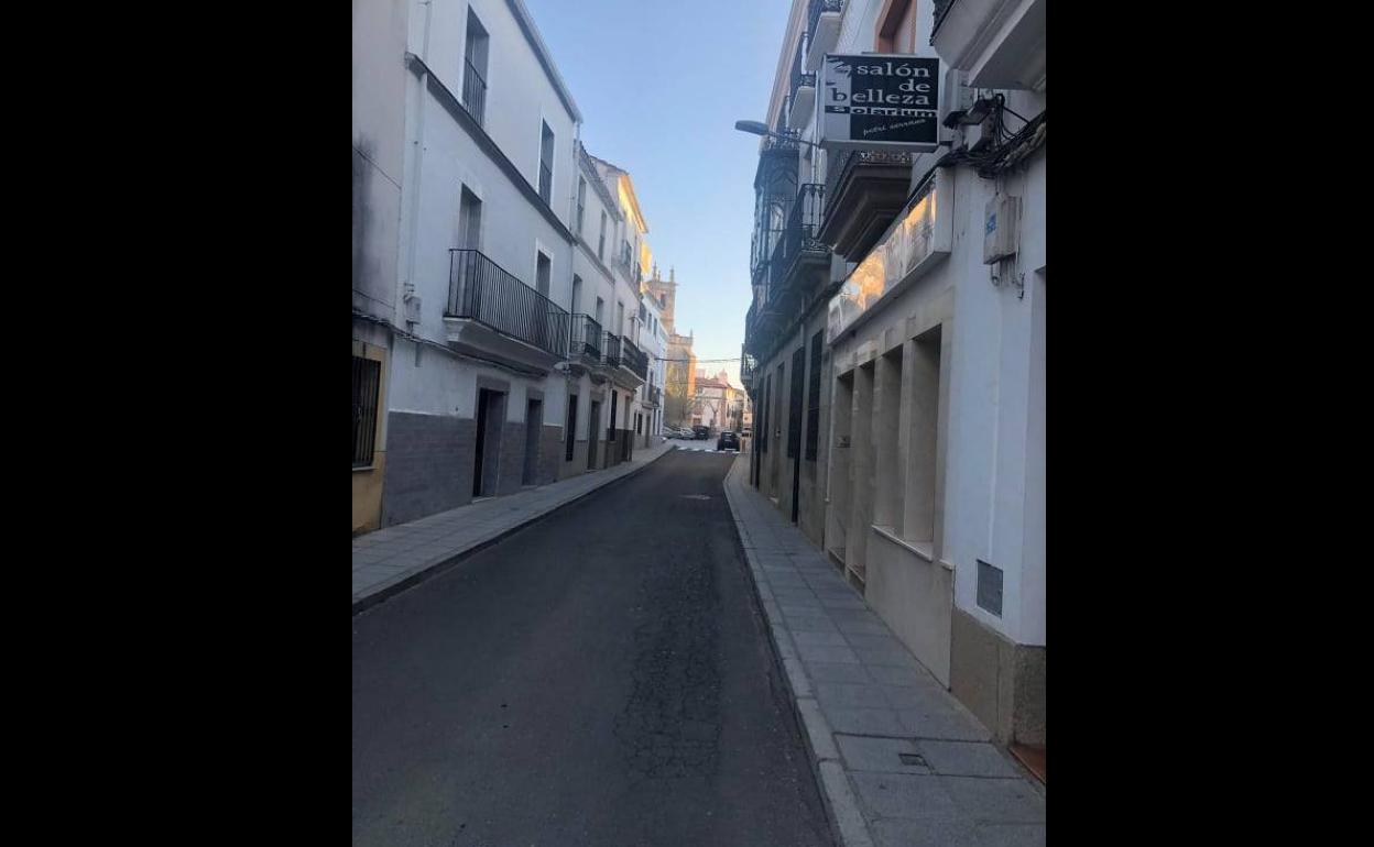 Las calles de la localidad permanecen vacías. 