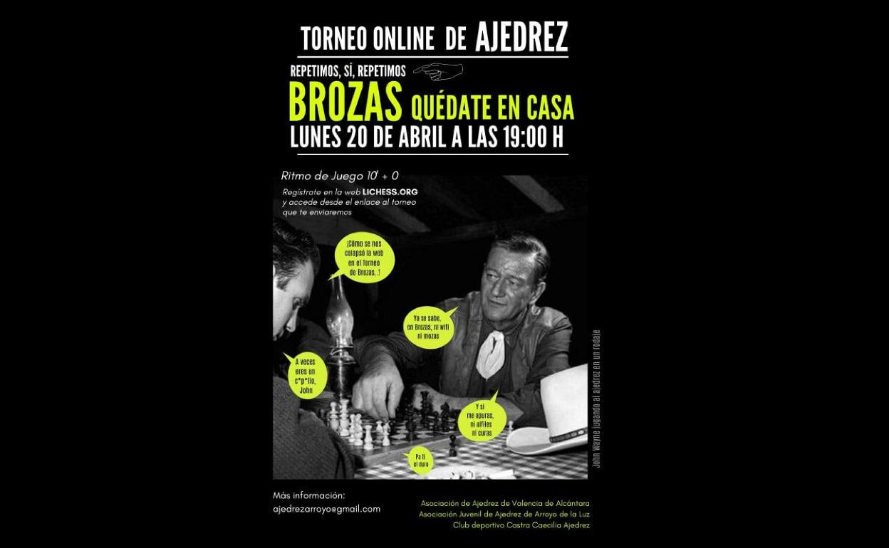 El lunes se celebrará un nuevo torneo de ajedrez online