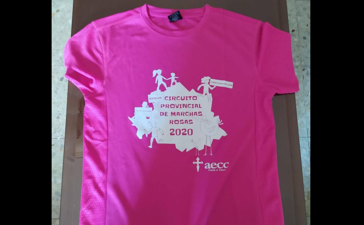 Aunque la marcha se ha suspendido, se puede colaborar adquiriendo las camisetas en la sede local. 
