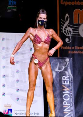 La arroyana, durante la competición. 