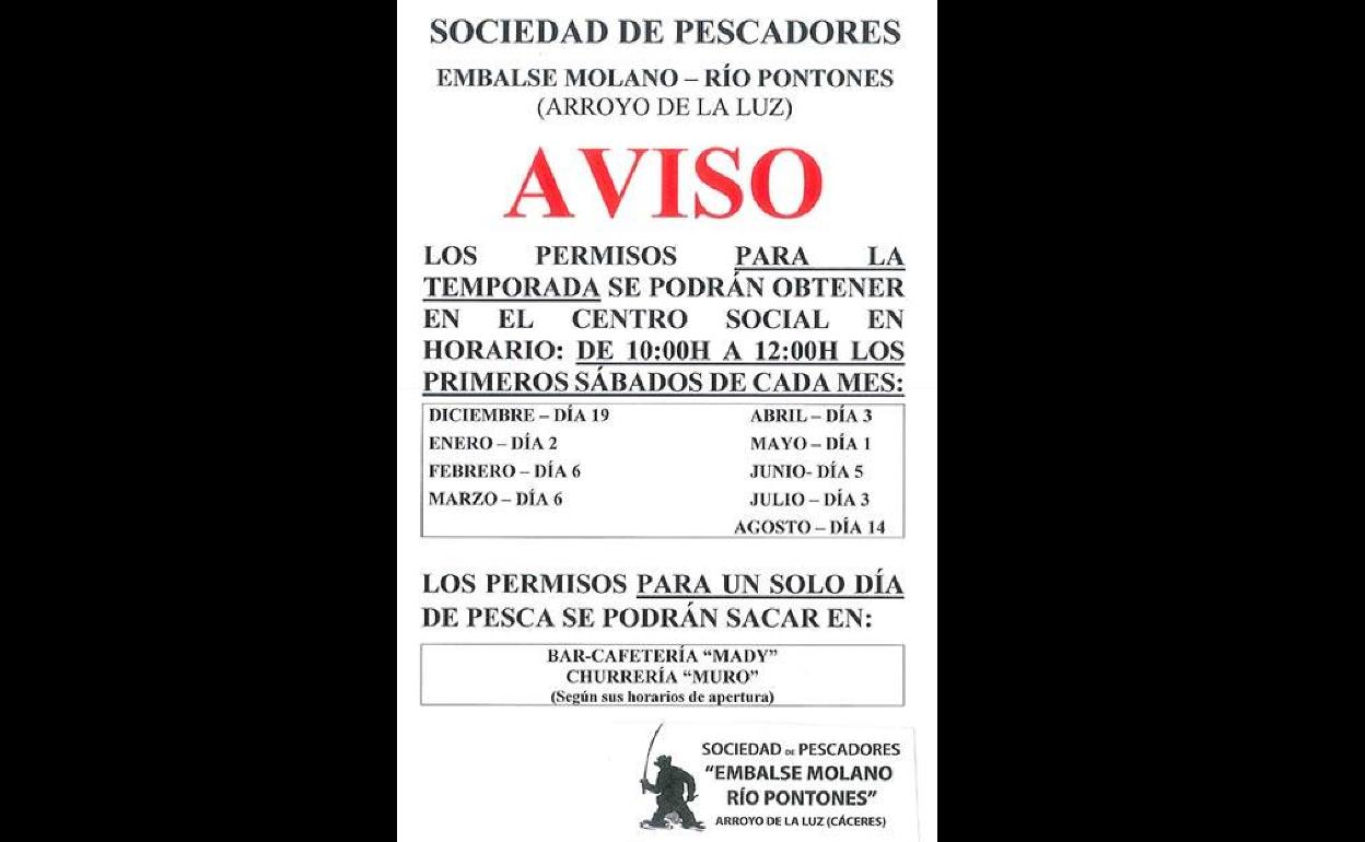 Obtención de los permisos para la temporada de pesca
