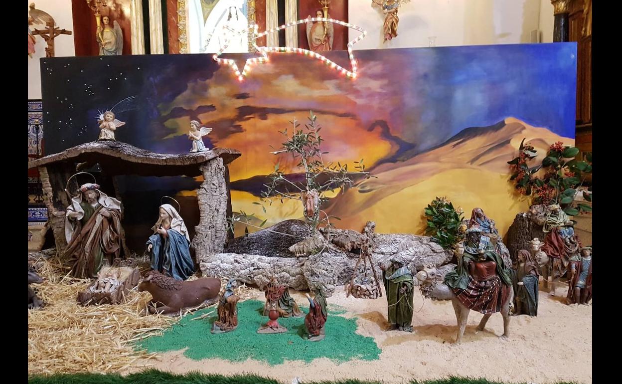 Nacimiento montado en la ermita. 
