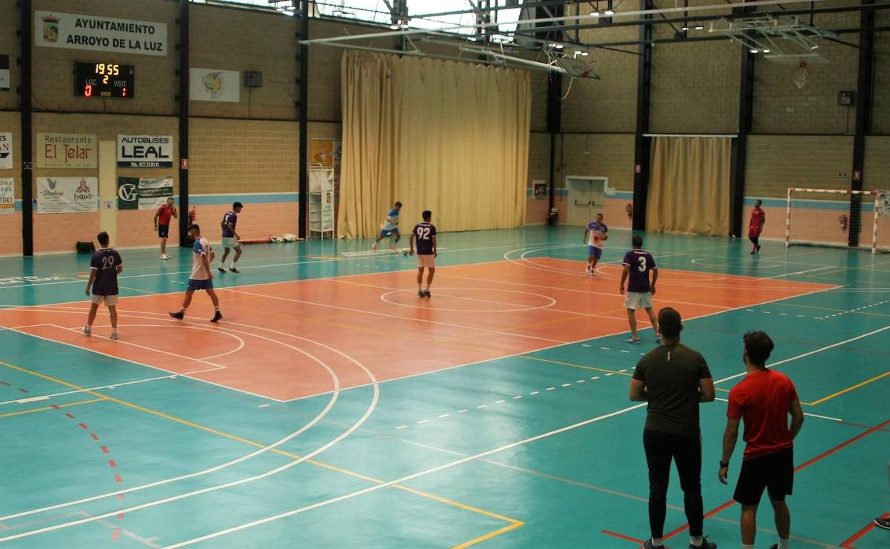 Un momento del partido. 
