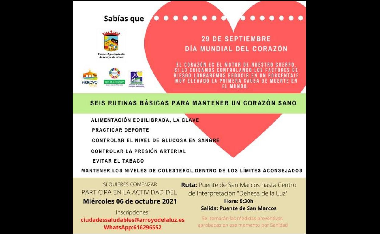 Una ruta senderista para conmemorar el Día Mundial del Corazón