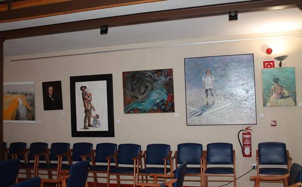 Imagen principal - Parte de las obras expuestas. 