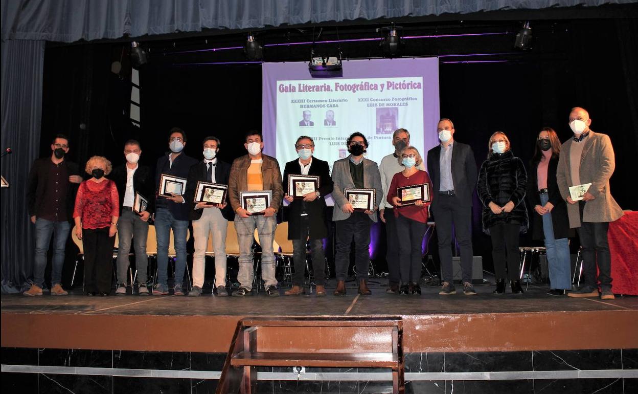 Premiados y autoridades. 